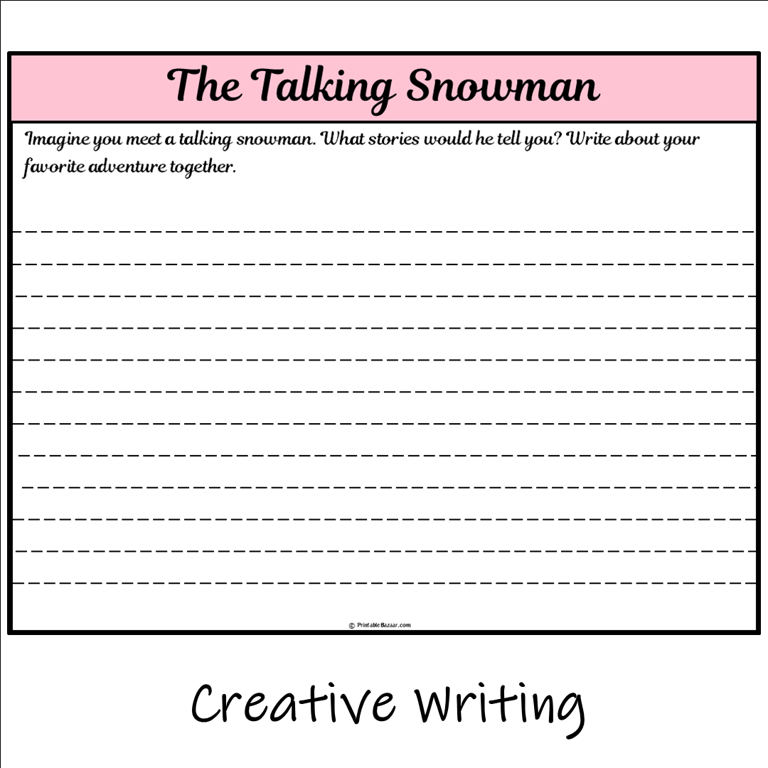 The Talking Snowman | Main Idea and Supporting Details Reading Passage and Questions