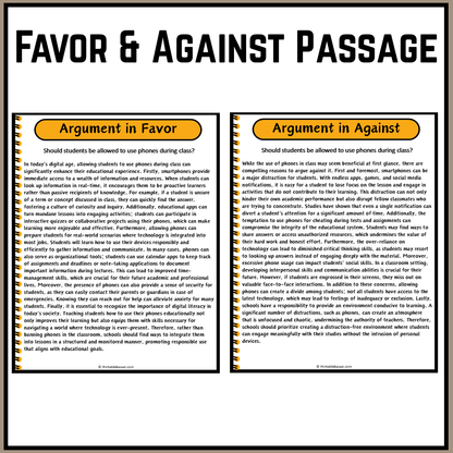 Should students be allowed to use phones during class? | Debate Case Study Worksheet