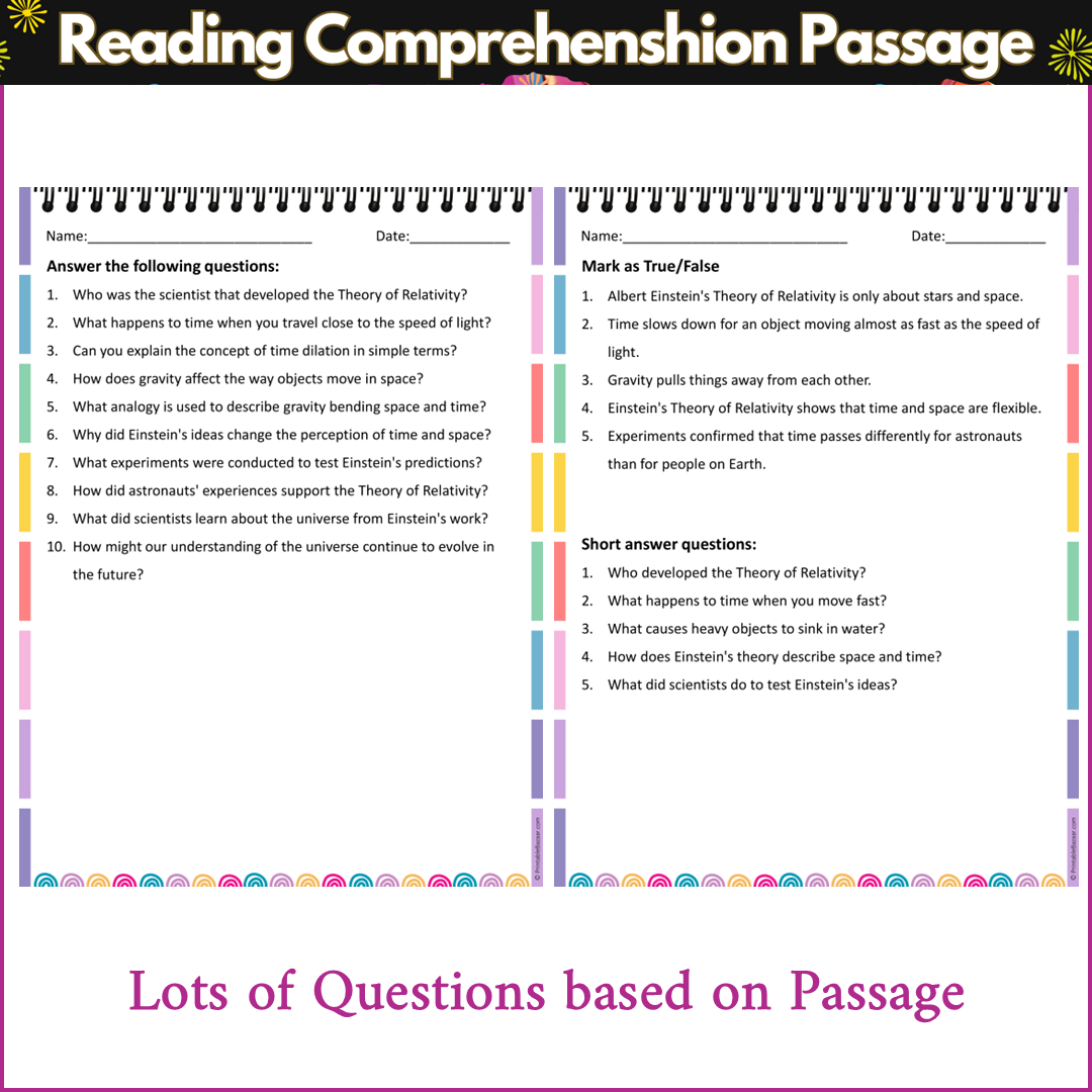 Theory of Relativity | Reading Comprehension Passage and Questions