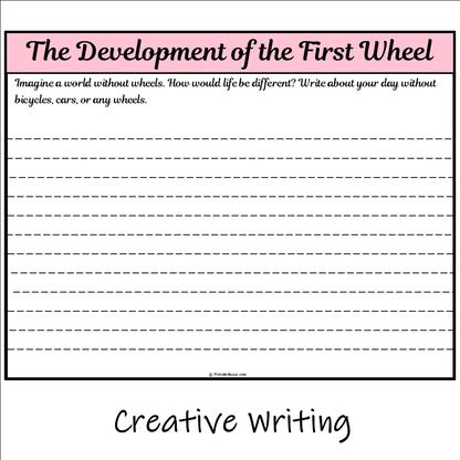 The Development of the First Wheel | Main Idea and Supporting Details Reading Passage and Questions