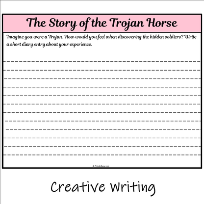 The Story of the Trojan Horse | Main Idea and Supporting Details Reading Passage and Questions