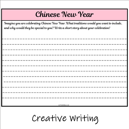 Chinese New Year | Main Idea and Supporting Details Reading Passage and Questions