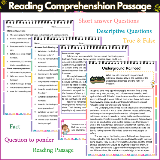 Underground Railroad | Reading Comprehension Passage and Questions