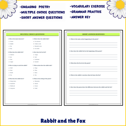 Rabbit and the Fox | Poem Grammar Worksheet Printable Activity