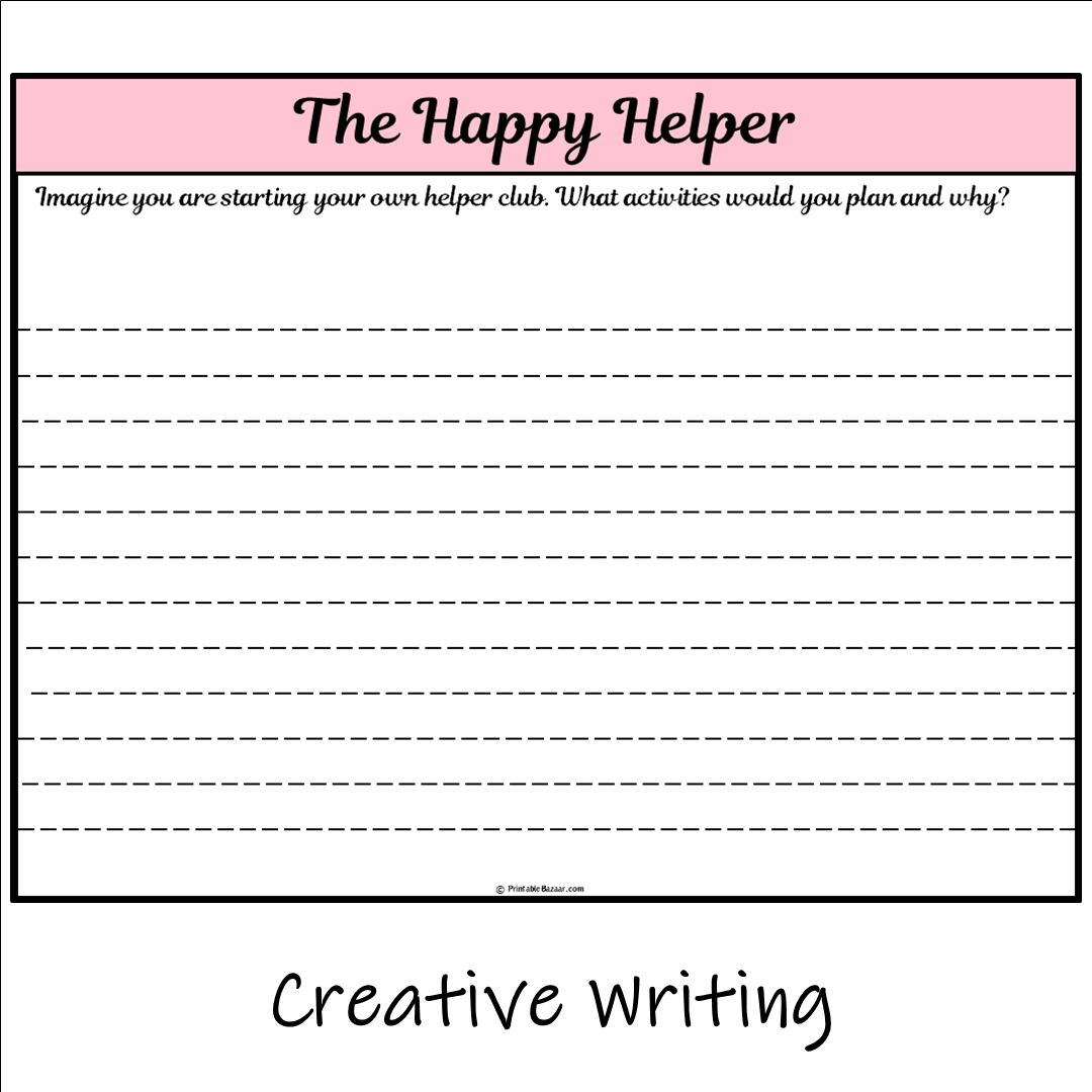 The Happy Helper | Main Idea and Supporting Details Reading Passage and Questions