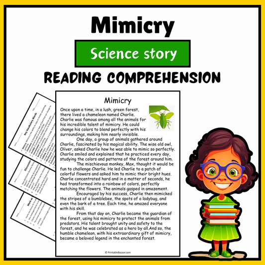 Mimicry | Science Story Reading Comprehension Activity