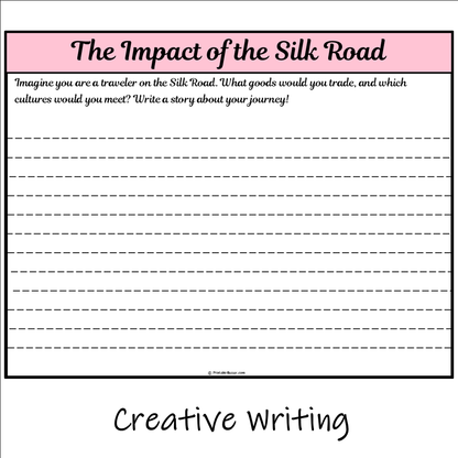 The Impact of the Silk Road | Main Idea and Supporting Details Reading Passage and Questions