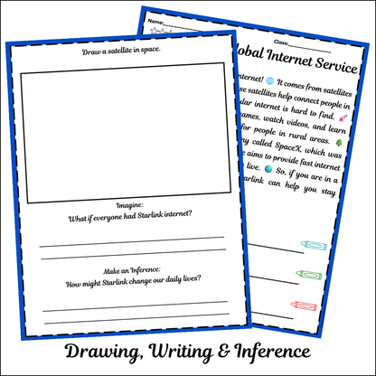 Starlink Global Internet Service | Short Reading Comprehension Creative Worksheet
