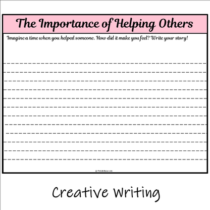 The Importance of Helping Others | Main Idea and Supporting Details Reading Passage and Questions