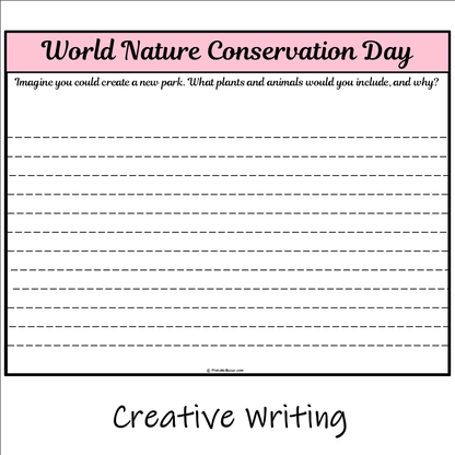 World Nature Conservation Day | Main Idea and Supporting Details Reading Passage and Questions