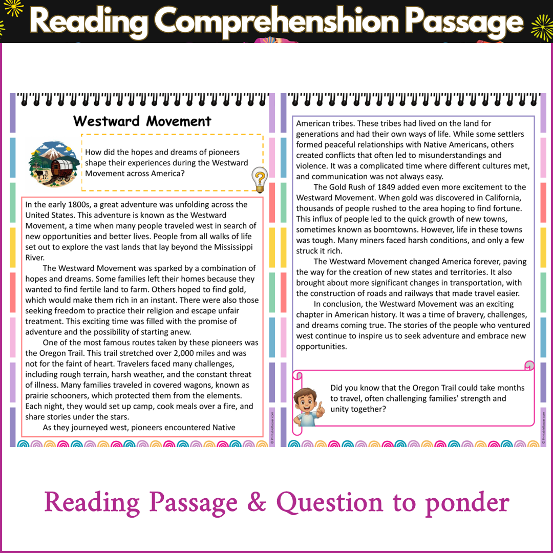 Westward Movement | Reading Comprehension Passage and Questions