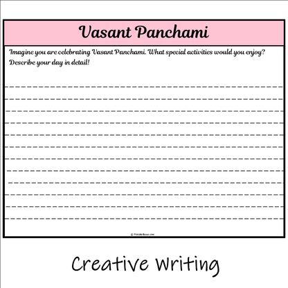 Vasant Panchami | Main Idea and Supporting Details Reading Passage and Questions