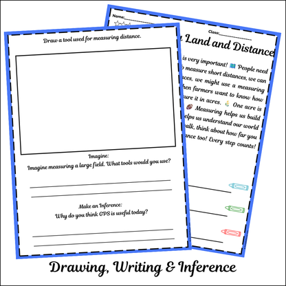 Measuring Land and Distance | Short Reading Comprehension Creative Worksheet
