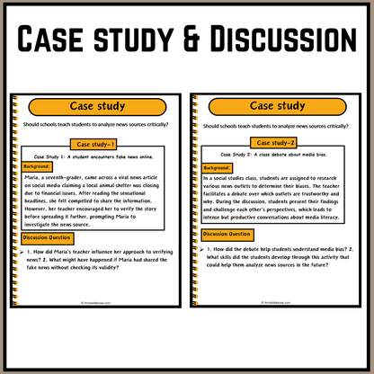 Should schools teach students to analyze news sources critically? | Debate Case Study Worksheet