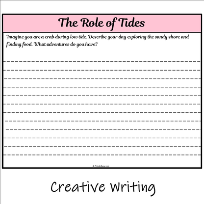 The Role of Tides | Main Idea and Supporting Details Reading Passage and Questions