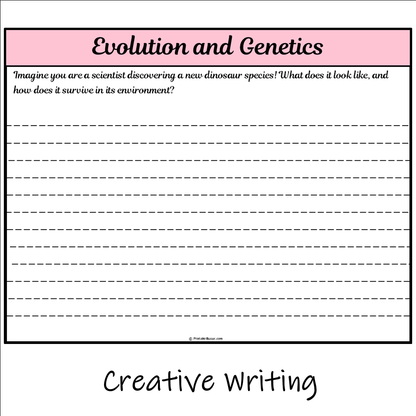 Evolution and Genetics | Main Idea and Supporting Details Reading Passage and Questions