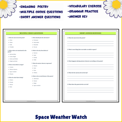 Space Weather Watch | Poem Grammar Worksheet Printable Activity