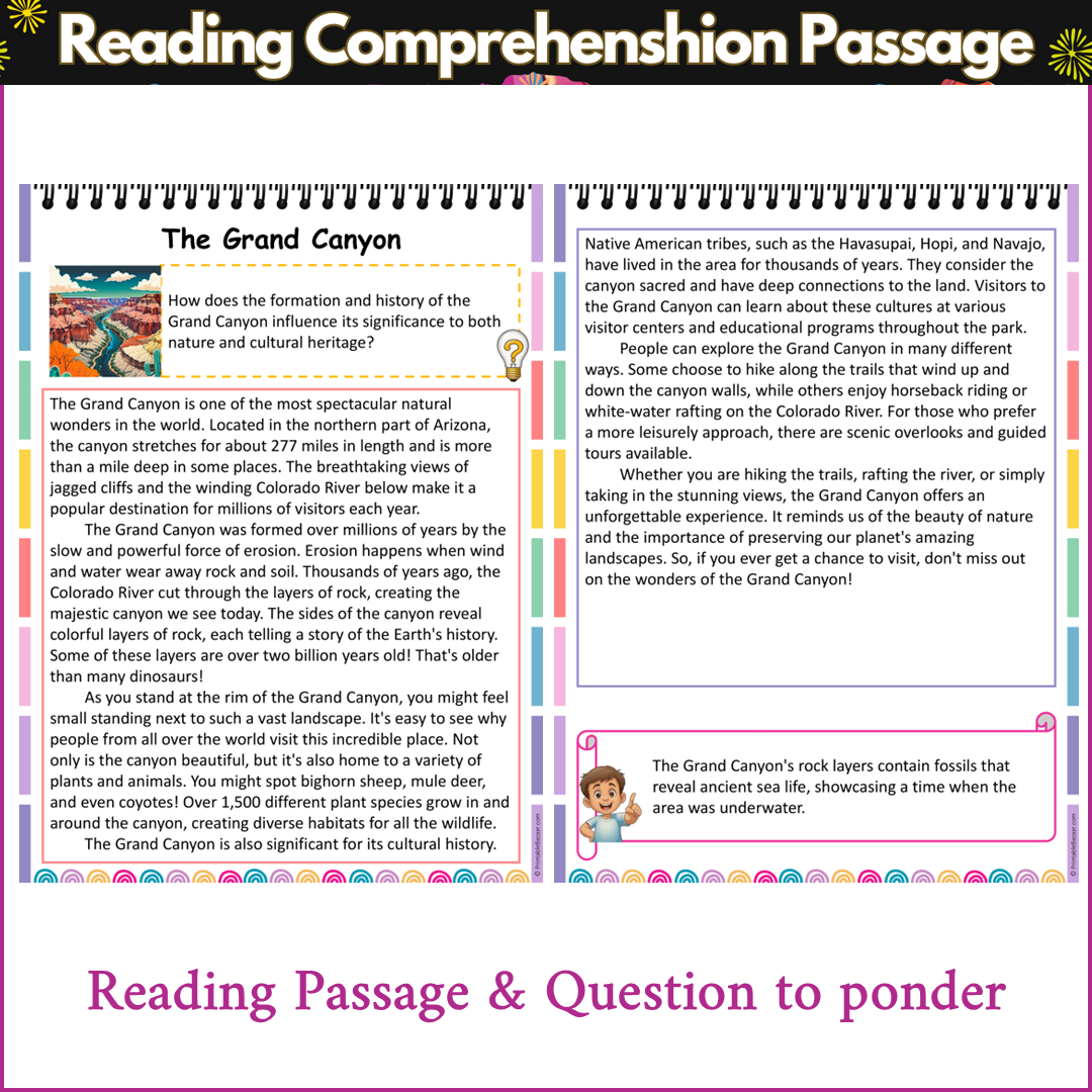 The Grand Canyon | Reading Comprehension Passage and Questions