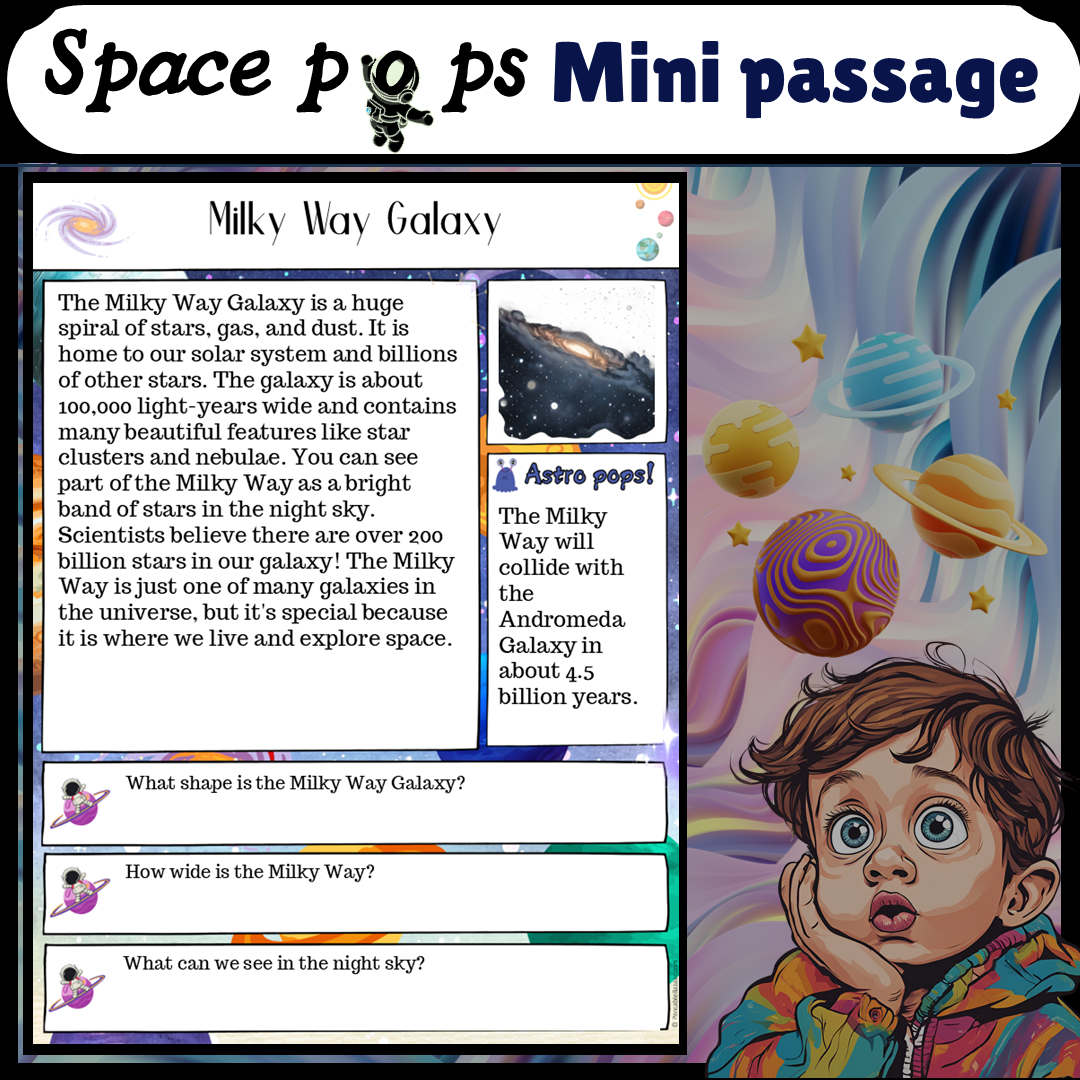 Milky Way Galaxy | Space Pops Reading Passage and Questions