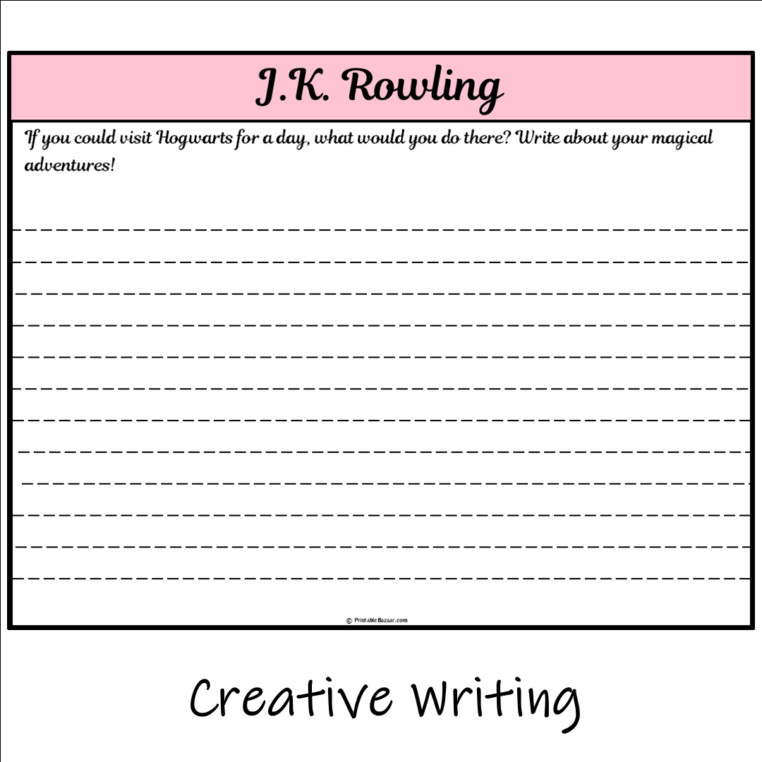 J.K. Rowling | Main Idea and Supporting Details Reading Passage and Questions