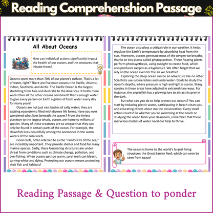All About Oceans | Reading Comprehension Passage and Questions