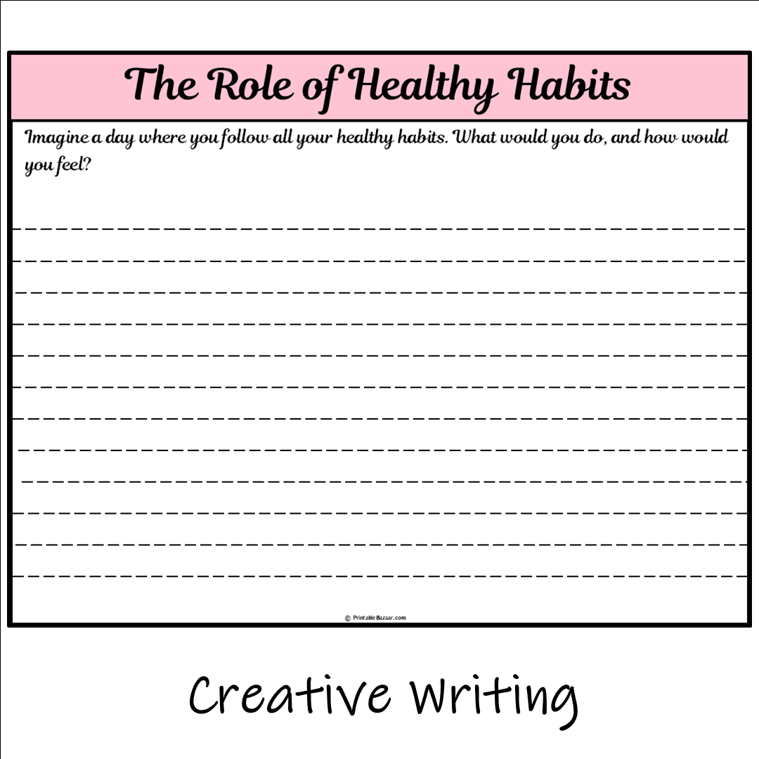 The Role of Healthy Habits | Main Idea and Supporting Details Reading Passage and Questions