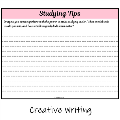 Studying Tips | Main Idea and Supporting Details Reading Passage and Questions