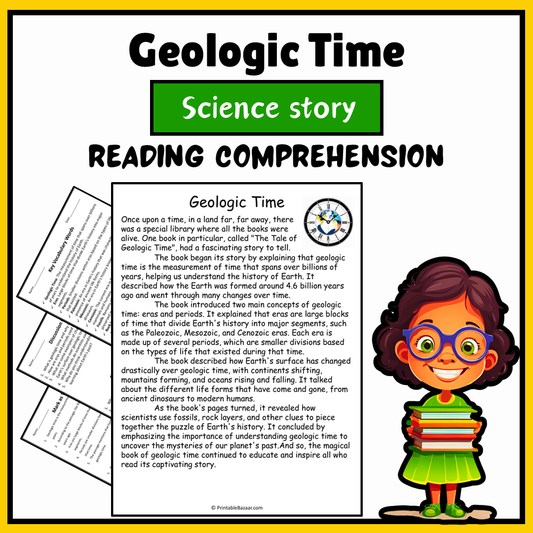 Geologic Time | Science Story Reading Comprehension Activity
