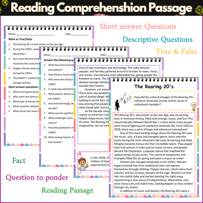 The Roaring 20's | Reading Comprehension Passage and Questions