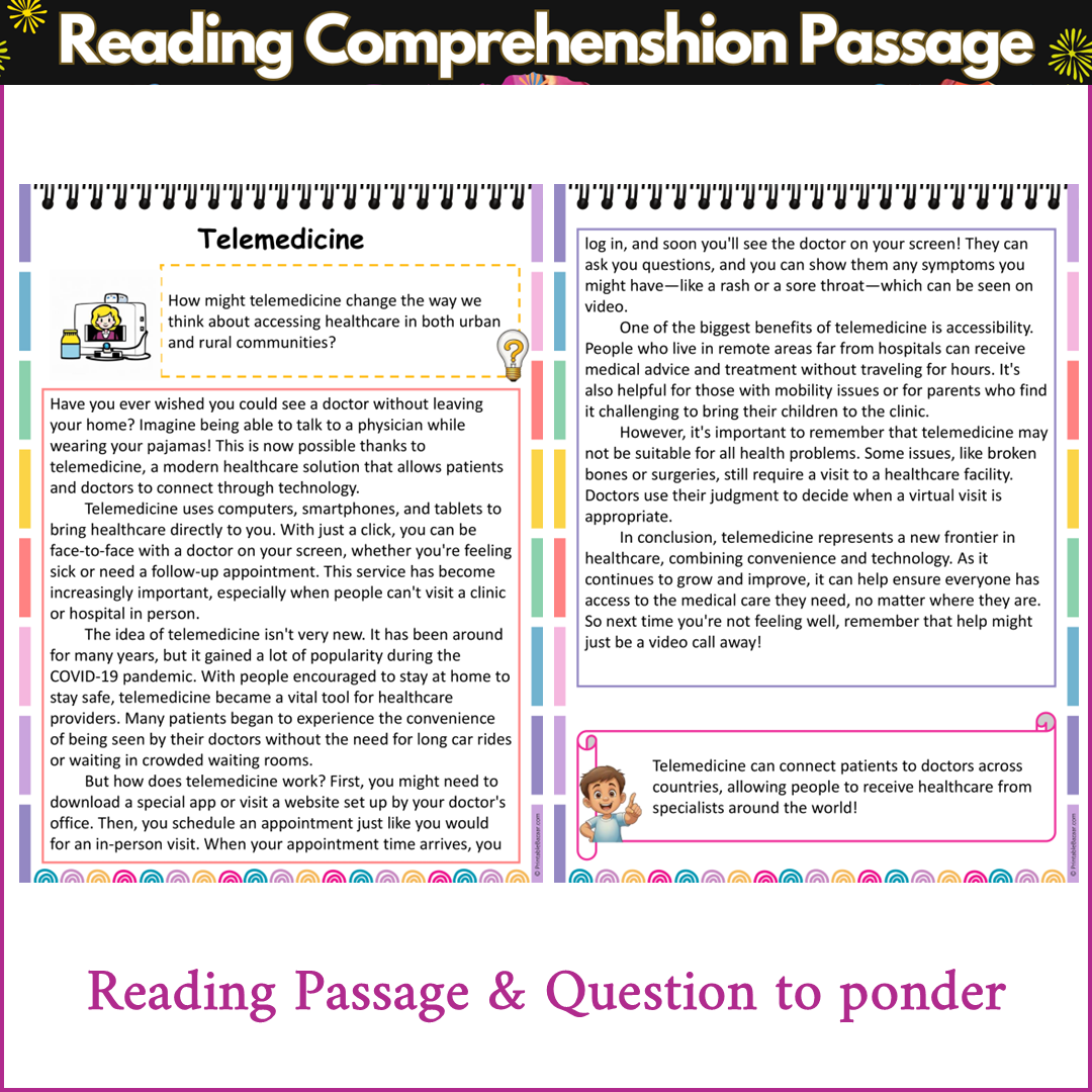 Telemedicine | Reading Comprehension Passage and Questions