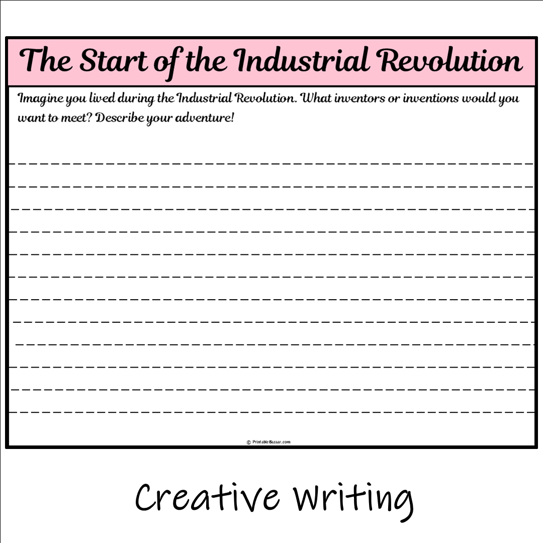 The Start of the Industrial Revolution | Main Idea and Supporting Details Reading Passage and Questions