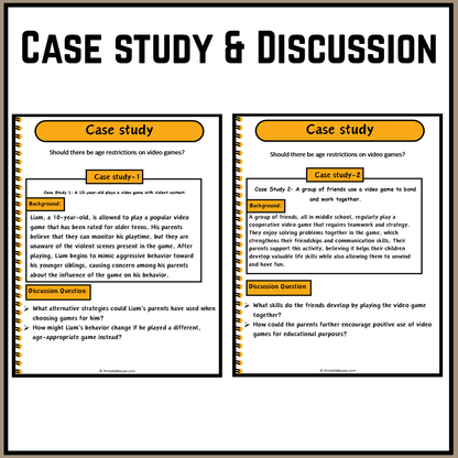 Should there be age restrictions on video games? | Debate Case Study Worksheet