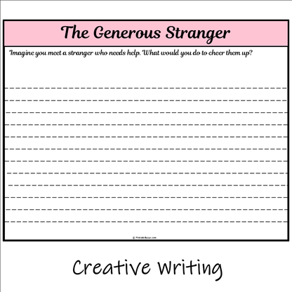 The Generous Stranger | Main Idea and Supporting Details Reading Passage and Questions