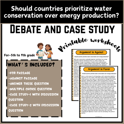 Should countries prioritize water conservation over energy production? | Debate Case Study Worksheet