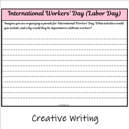 International Workers' Day (Labor Day) | Main Idea and Supporting Details Reading Passage and Questions