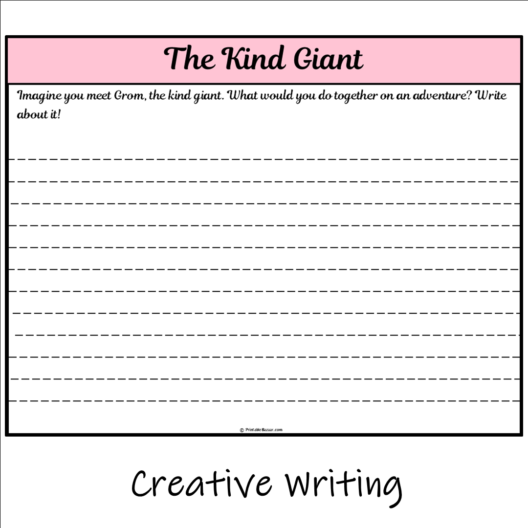 The Kind Giant | Main Idea and Supporting Details Reading Passage and Questions