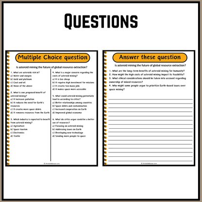 Is asteroid mining the future of global resource extraction? | Debate Case Study Worksheet