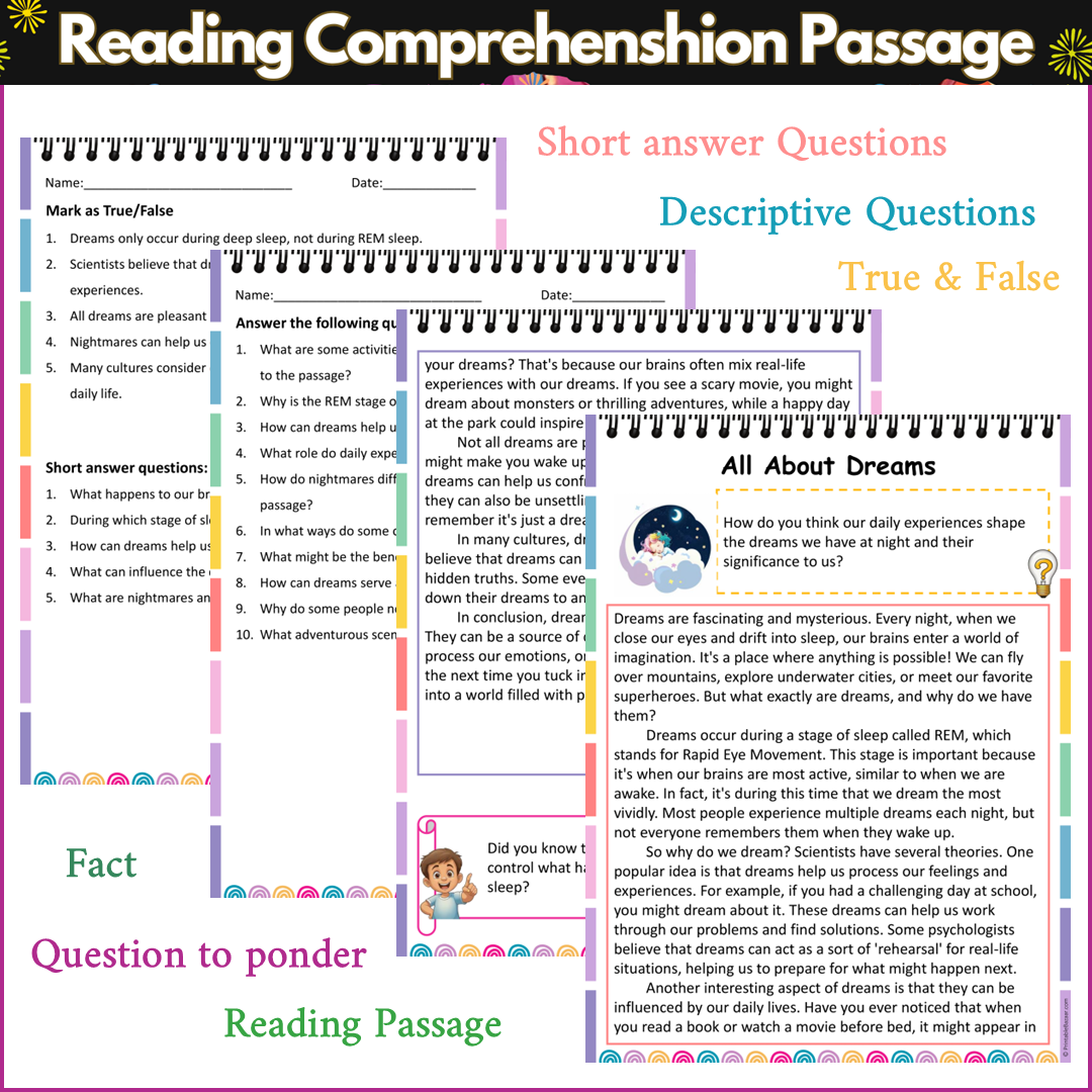 All About Dreams | Reading Comprehension Passage and Questions