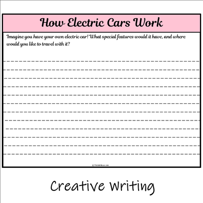 How Electric Cars Work | Main Idea and Supporting Details Reading Passage and Questions