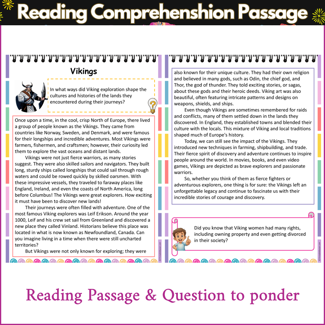 Vikings | Reading Comprehension Passage and Questions