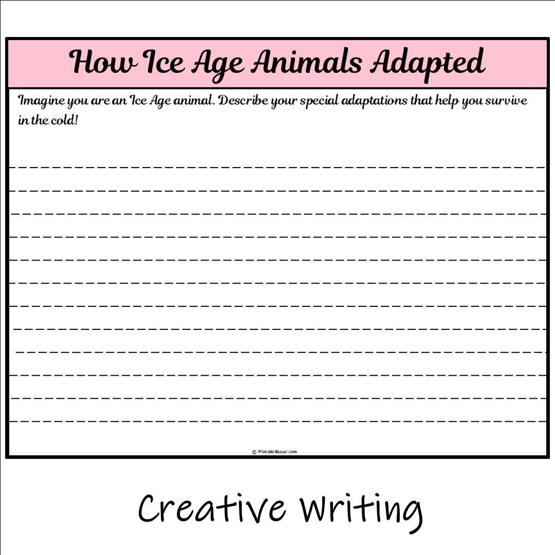 How Ice Age Animals Adapted | Main Idea and Supporting Details Reading Passage and Questions