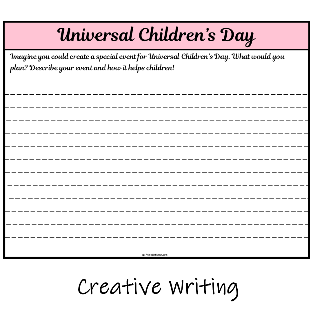 Universal Children’s Day | Main Idea and Supporting Details Reading Passage and Questions