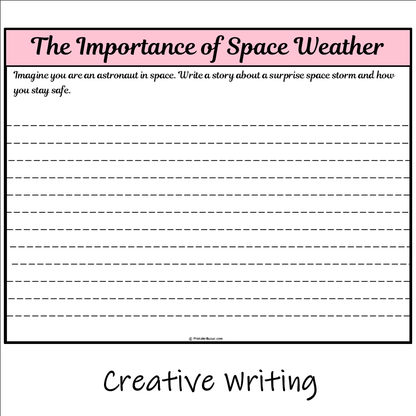 The Importance of Space Weather | Main Idea and Supporting Details Reading Passage and Questions