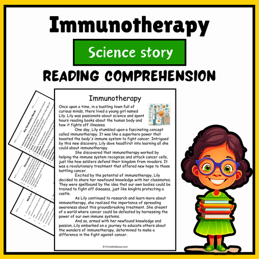 Immunotherapy | Science Story Reading Comprehension Activity