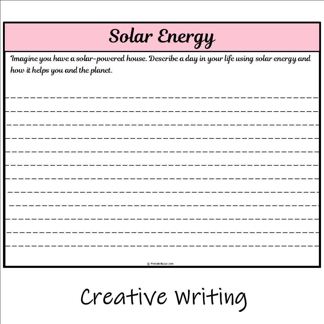 Solar Energy | Main Idea and Supporting Details Reading Passage and Questions