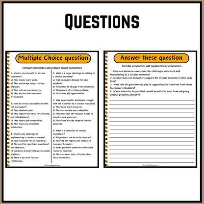 Circular economies will replace linear economies | Debate Case Study Worksheet