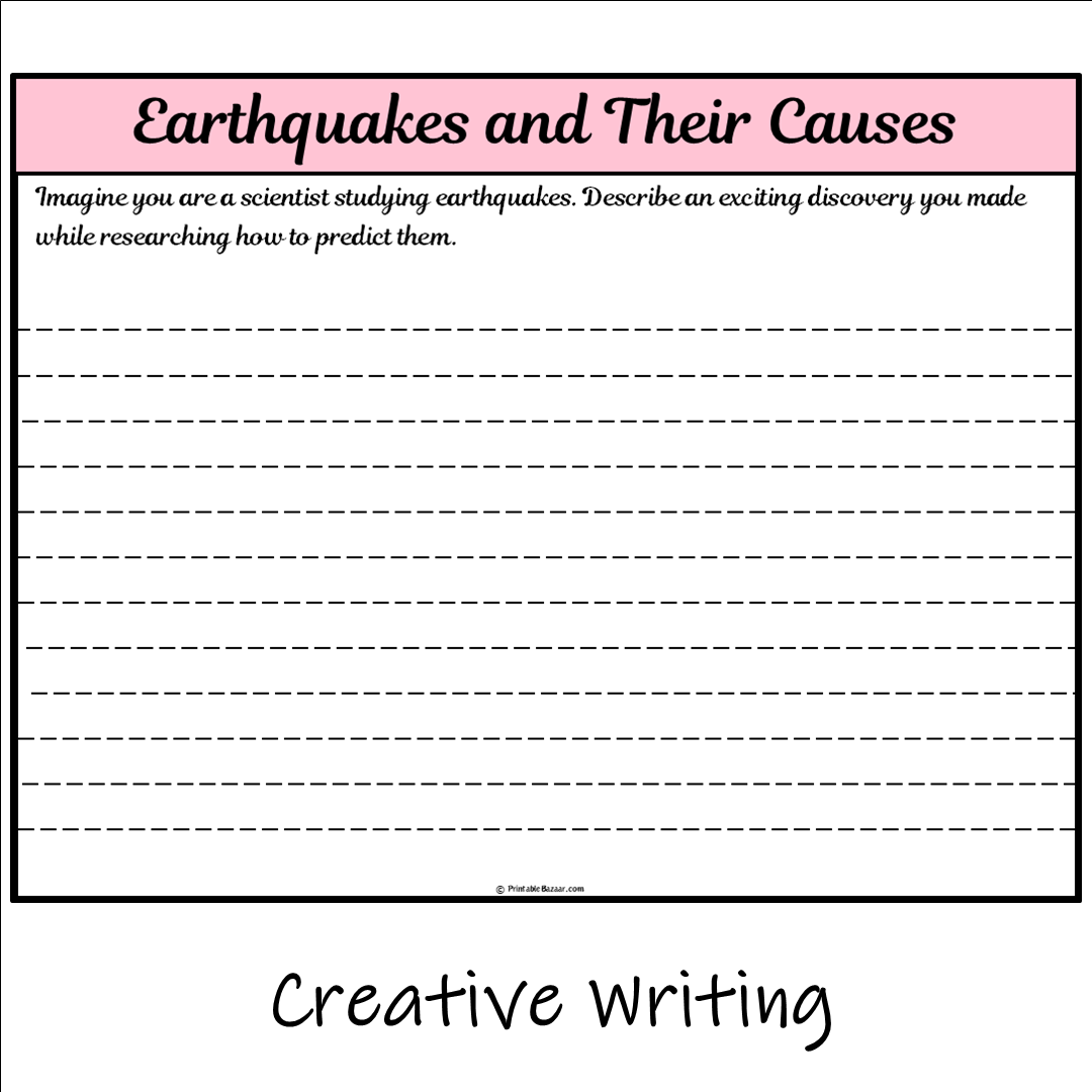 Earthquakes and Their Causes | Main Idea and Supporting Details Reading Passage and Questions