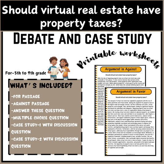 Should virtual real estate have property taxes? | Debate Case Study Worksheet