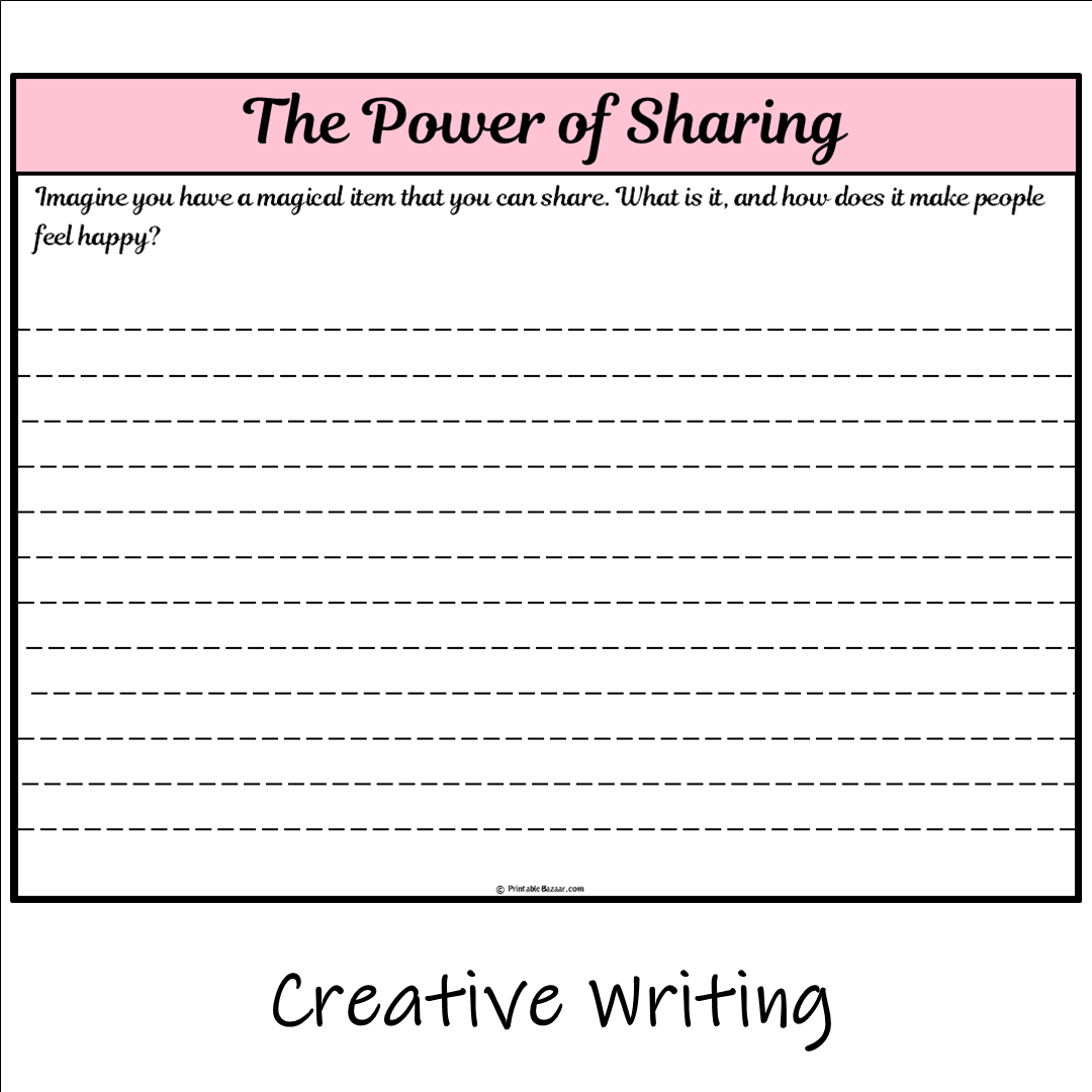 The Power of Sharing | Main Idea and Supporting Details Reading Passage and Questions