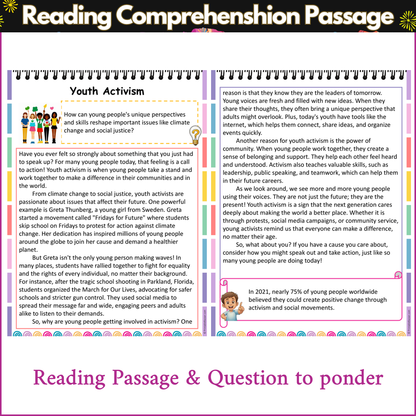 Youth Activism | Reading Comprehension Passage and Questions